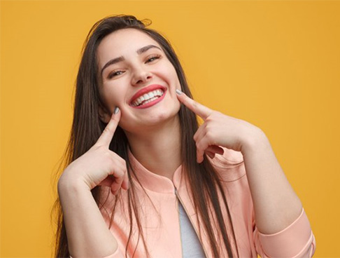 Woman with a nice smile